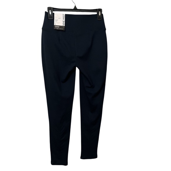Nine West Womens Leggings Size S Navy Blue High Rise Knit Sculpting Solutions - Picture 2 of 9